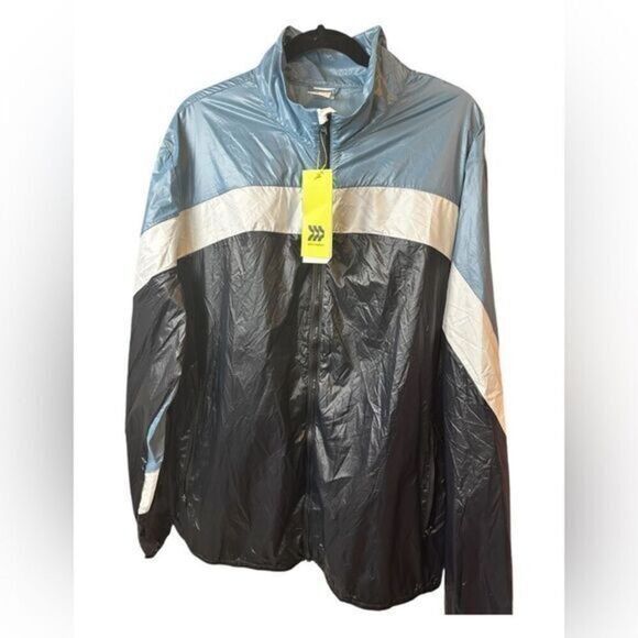 all in motion Other - NWT All In Motion Unisex Full Zip Water Resistant Athletic Blue/Black- Size XXL